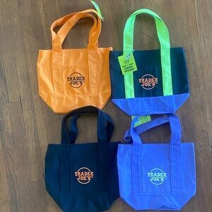Trader Joe's Colorful Tote Bag Set